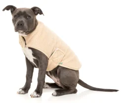 Beige Teddy Wrap Vest