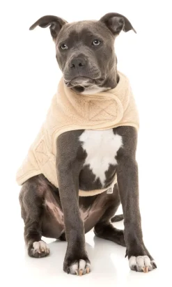 Beige Teddy Wrap Vest