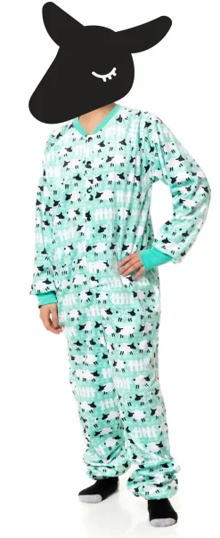 Counting Sheep Green Onesie