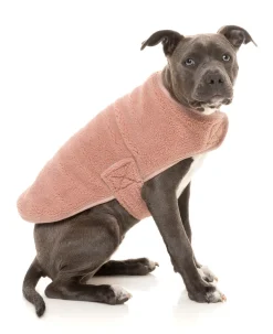 Dusty Pink Teddy Wrap Vest