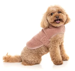 Dusty Pink Teddy Wrap Vest