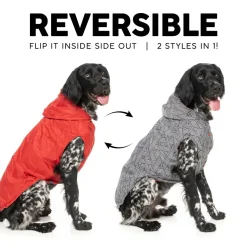 Flipside Raincoat - Red/Black/White