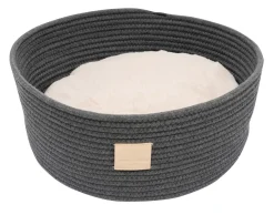 FuzzYard Life Rope Basket Bed - Slate Grey