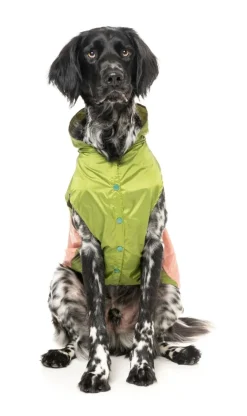 Ormond Raincoat - Olive/Pink