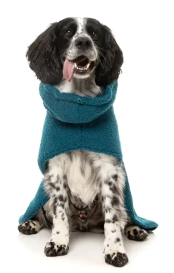 The Cosy Snood Coat - Blue Lagoon